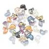 Colgante Brillante de Delfín Vida Marina 11*16mm Cuentas de Vidrio Accesorios para Joyería DIY Pendientes Collar Pulsera Accesorios