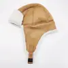 Chapéu Lei Feng Outono Inverno proteção de orelha chapéu casual quente veludo cotelê monocolor em estoque forro de fleece de inverno pelúcia chapéu de equitação