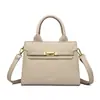 2025 Bolso Simple Nuevo para Mujer Bolso de Mano con Textura Bolso de Hombro Cruzado Bolso Kelly de Moda Práctico