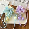 Lazo para el Cabello con Flor de Tulipán Lindo para Niñas, Cuerda para Cola de Caballo o Moño, Accesorios para el Cabello de Niñas