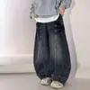 Jeans para niño para primavera y otoño 2026 nuevo modelo ropa de otoño para niño pantalones de dobladillo curvo corte holgado estilo callejero de otoño para niño modernos y geniales