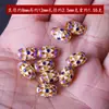 Cuentas Barril Esmalte Cloisonné Chapado en Cobre 18K Cuentas Espaciadoras Pulsera Joyería con Cuentas Accesorios Materiales Hechos a Mano para Bricolaje Cuentas Barril Esmaltadas Cocidas