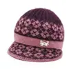 Chapéu para Nova Mãe 2025 Chapéu de Inverno Feminino de Pele Falsa de Vison Boina Fashion Chapéu de Pelo para Meia-Idade e Idosos
