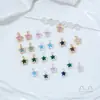 Cobre Chapado en Oro de 14K Circonia Pentagrama Tridimensional Colgante Hecho a Mano DIY Collar Pendiente Accesorio Piezas de Joyería