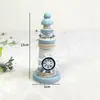 Promoción de Fábrica Mini Faro de Madera de 13 cm Viento Mediterráneo Artesanías de Joyería Adornos de Faro Marino Souvenirs