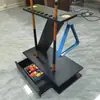 Mesa de Billar para Uso Doméstico, Plegable, Estilo Americano y Chino, Mesa Estándar de Bola Ocho Negra, Se Puede Convertir a Mesa de Ping Pong, Patas de Hierro, Nivel Ajustable, para Adultos