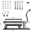 Máquina Rellenadora de Salchichas Manual de Acero Inoxidable Totalmente Sellada a Prueba de Polvo para Hogar Pequeño Transfronteriza Relleno de Salchicha Cantonesa Artefacto Rellenador de Salchicha Venta al por Mayor