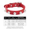 Collar para mascotas de material PU con remaches, collar anti-mordeduras, cadena para perros, collar de cuerda de tracción con tachuelas de hongo, disponible en una variedad de colores