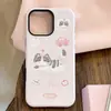 Lindo Gato Rosa Soporte Magnético para Apple iPhone 16, Compatible con Fundas de Película para iPhone 17, 18 Pro Max, Estilo Coreano 14