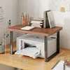 Estante para impresora de casa, soporte elevador de escritorio, soporte pequeño para copiadora, estantería de oficina de almacenamiento en capas
