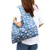 Bolsa de Compras Ecológica de Tecido Oxford Desenho Animado Japonês Bolsa de Supermercado de Ombro Único Bolsa Ecológica Dobrável Portátil de Viagem 210D