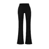 Estilo Deseo Puro Modelo 2026 Primavera Nuevos Pantalones Casuales Acampanados de Cintura Alta Sexys para Mujer, Pantalones Versátiles Elásticos de Longitud Completa para Yoga