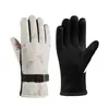Guantes de Esquí y Ciclismo Invierno Pantalla Táctil Forro Polar Engrosados Calientes para Exteriores Resistentes al Frío Cortavientos Impermeables Guantes de Motocicleta