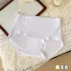 Calcinhas Infantis 10A Antibacterianas Novo Estilo Simples e Doces, Algodão Puro, Gancho Estendido, Confortáveis, Respiráveis, Amigáveis à Pele, Calcinhas para Meninas