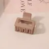Pinza para el Cabello Mate Transfronteriza Tipo Pinza de Tiburón con Acabado de Alta Gama, Pinza de Garra Rectangular Simple de 13 cm, Tamaño Grande para Cabello Grueso, Accesorio para el Cabello para Mujer