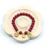 Familia de tres bestias tragadoras de oro pulsera de cinabrio año de nacimiento pulsera de cinabrio transferencia paz amigos con cuentas regalo para novias