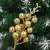 Natal Fruta Vermelha Frutas Vermelhas Artificiais Decoração de Natal Espuma de Acácia Fruta Vermelha Ramo de Fruta Vermelha Novos Acessórios de Guirlanda