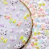 Nuevos accesorios de arte para uñas de serie de gatitos de dibujos animados lindos, pulsera versátil de cachorro tridimensional, decoraciones de resina para uñas ponibles