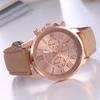 Reloj de pulsera clásico de cuarzo Ginebra con correa, para mujer, con escala romana, de plástico