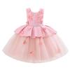 Vestido de Verano Personalizado para Niña, Vestido de Boda Abullonado, Vestido para Actuación de Piano de Niña Pequeña, Falda de Princesa con Dobladillo
