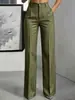 Comercio Exterior Transfronterizo Amazon Pantalones de Traje de Pierna Ancha con Rayas Verticales de Cintura Alta para Mujer Estilo Verano 2026 Moda Versátil Elegante para Viajar
