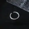 Anillo de Rayas Irregulares de Lujo Ligero y Personalidad para Mujer, Diseño de Nicho de Moda Simple y de Gama Alta, Anillo Abierto de Estilo Minimalista