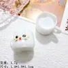 Accesorios de Resina Mini Dibujos Animados Adornos de Taza de Agua Joyería Hecha a Mano con Pegamento de Crema Caja de Joyería Cadena para Collar de Teléfono Móvil Llavero Cadena