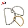 Hebilla de Anilla en D Plana para Bolsas, Ropa, Equipaje, Decoración de Ferretería, Hebilla de Anillo con Forma de D, Hebilla Plana con Forma de D, Accesorios para Bolsas, Hebilla Metálica de Ajuste