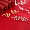 Pendientes Retro Estilo Chino del Zodiaco Dragón para el Año del Dragón, Pendientes Únicos y Modernos para el Año Nuevo