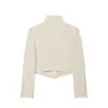 Comércio exterior transfronteiriço atacado de roupas femininas 2026 outono novo moda europeia e americana blazer curto decorativo em camadas com gola alta