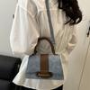 Bolsa Pequena Quadrada Portátil de Ombro Retrô Linda Cinto Moderna Casual para Trabalho Nova Moda Simples Transversal