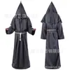 Disfraz de Halloween Túnica de Monje Medieval Disfraz de Monje Disfraz de Mago Disfraz COSPLAY de Sacerdote Capa Multicolor
