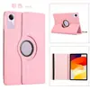 Funda de Cuero Adecuada para Tablet Redmi Padse 11, Funda Protectora Giratoria 360 Grados con Patrón de Lichi para Redmi Se 8.7