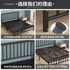 Cama de hierro forjado estilo europeo cama doble de 1,8 m para uso doméstico, cama económica reforzada y engrosada de 1 m para viviendas de alquiler, cama individual de 1,5 m