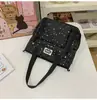 Mochila de Cor Sólida com Estrelas de Alto Valor Estético para Estudantes Universitários, Alunas do Ensino Médio, Alunos do Ensino Fundamental II e Alunos do Ensino Fundamental, Mochila Leve