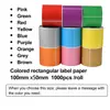 Papel Adhesivo Térmico de Color para Etiquetas, Papel Circular