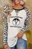 Comercio electrónico transfronterizo estación independiente Amazon Wal-Mart shopify nuevo T de mujer con estampado de leopardo estampado yellowstone