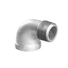 Cotovelo de aço malar com rosca interna e externa DN15 cotovelo de aço malar conexões de tubos cotovelo com rosca interna e externa 4 pontos 6 pontos 1 polegada cotovelo galvanizado