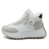 28093 Zapatos de invierno de caña alta para mujer, forrados de felpa, gruesos, cálidos y cómodos, con suela suave y plataforma gruesa, en un nuevo estilo