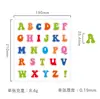 Pegatinas de Números Pinyin Chino para Jardín de Infancia Educación Temprana Letras de Colores Impermeables Adhesivos en Inglés