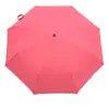 Sombrilla para el sol y la lluvia doble uso protección solar UV tres pliegues regalo plegable LOGO publicidad parasol bloqueo del viento negocio estudiante