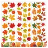 Adesivos de Janela Folha Transfronteiriços Folhas Caindo Folhas de Bordo Adesivos Estáticos de Janela Decoração de Casa Celebração de Ação de Graças Outono Adesivos de Vidro