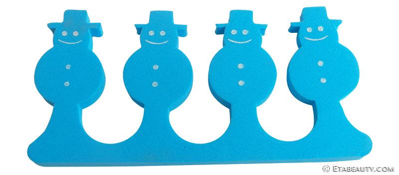 美甲工具脚丫分趾器软分指棉上色辅助器桃心固定手指脚趾