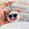 Chaveiro PomPom Fofo Engraçado Pingente Boca de Salsicha Feia Fofa Engraçada Par Melhor Amigo Bolsa de Estudante Pingente Lote