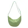 Bolsa de Lienzo Fresca Simple para Mujer 2026 Nuevo Bolso Dumpling de Nylon para Viaje Casual Versátil Cruzada Pequeña Bolso de Moda