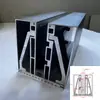 Perfil de aleación de aluminio con ranura para vidrio sin marco y ranura en forma de U Barandilla de balcón Barandilla fija expuesta al exterior del ático