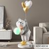 Urso Polar Sala de Estar Enfeites Grandes de Chão Acessórios para Casa ao Lado do Rack de TV Luxo Acessível Presente Elegante de Boas-Vindas