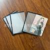 Funda para tarjeta B8 con revestimiento de goma dura de color, funda protectora para tarjetas de PVC con borde de rayas horizontales de 3 pulgadas, venta al por mayor de fábrica