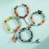 Pulsera de Cerámica Jingdezhen Estrella de Mar Pulsera Estilo Chino Nuevo Joyería Pulsera de Gato Estudiante Puesto Joyería Boutique