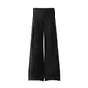 Wk180 Estilo Americano de Calle Moda Unisex Diseño Deconstruido de Alta Gama Pantalones Sueltos Acampanados con Caída para Hombre